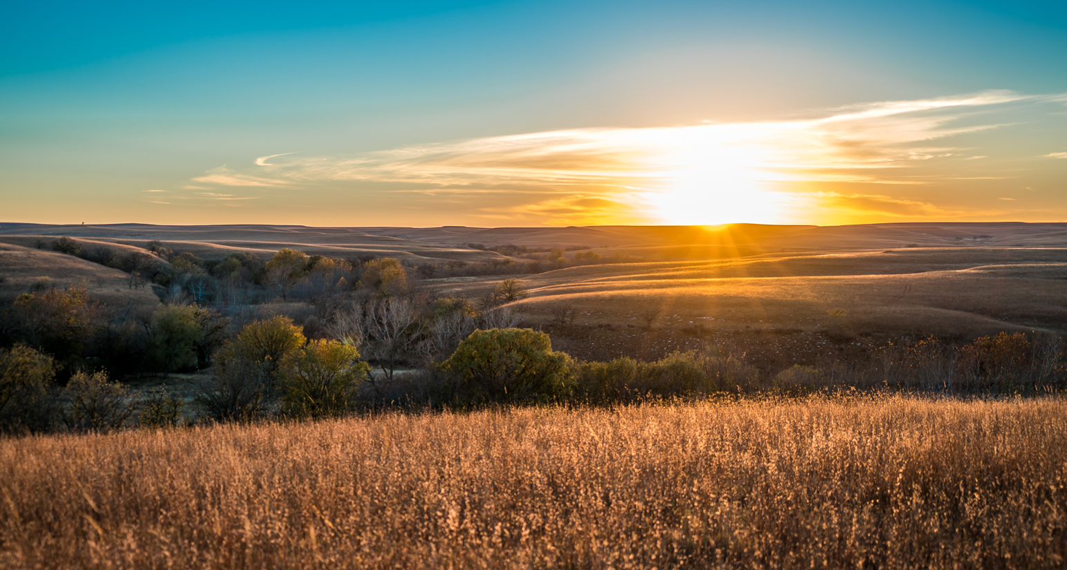 Sunset at the Flint Hills 